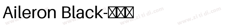 Aileron Black字体转换
